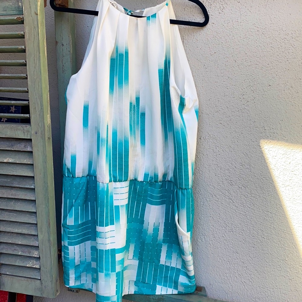 Ali Ro silk halter dress w/ pockets!